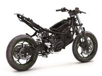2024 Kawasaki Ninja Z e 1 trellis frame details