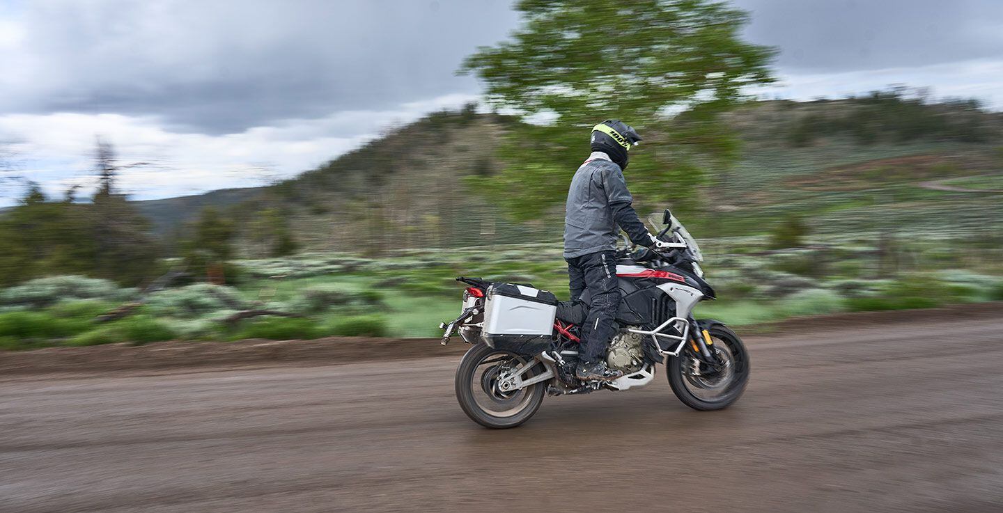 Ducati’s V4 Rally is by far the most technologically advanced and capable Multistrada ever made.