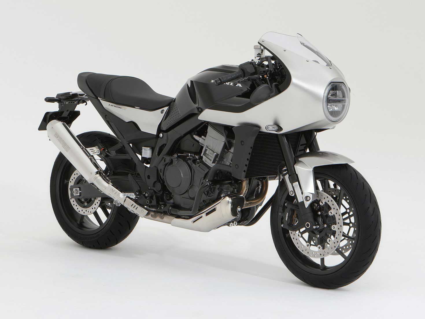 The Hawk 11 in modified form, fitted with aftermarket parts.