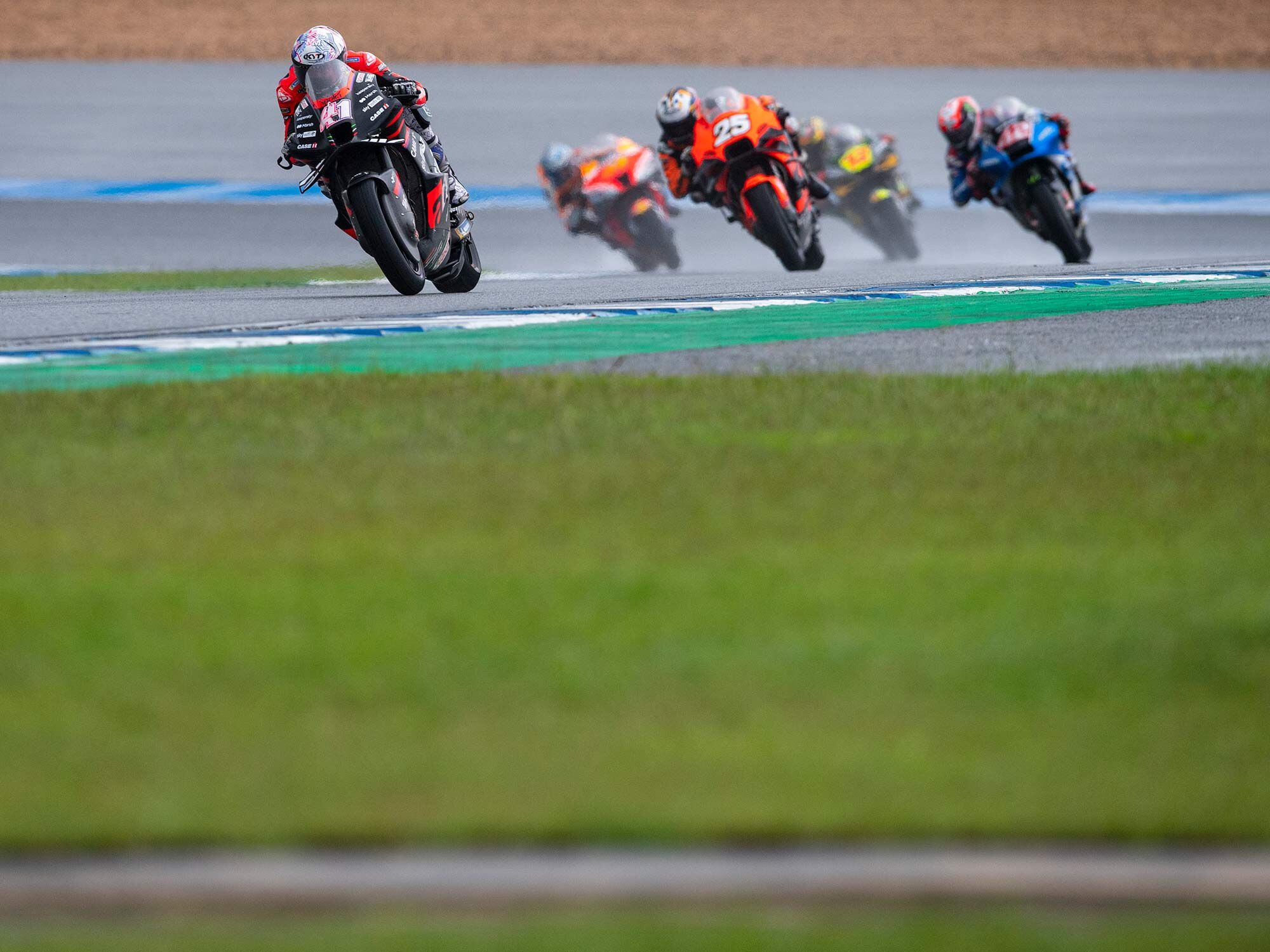 Aleix Espargaró didn’t have the best day in Thailand (11th), but the five points he earned there keep him in the championship hunt, third overall.