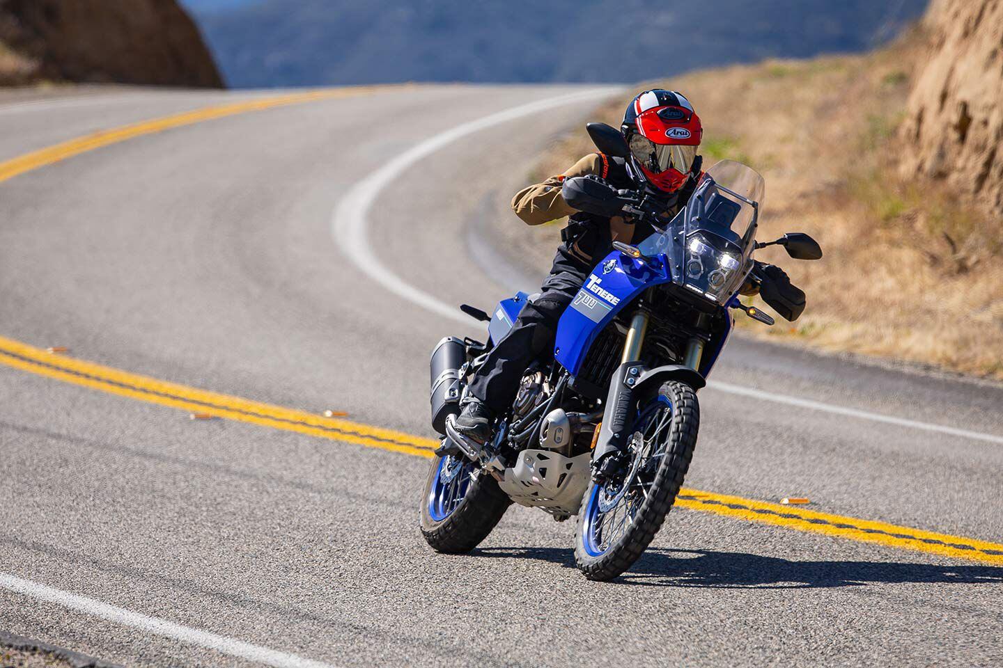 Head down, throttle out in the new Arai XD-5.