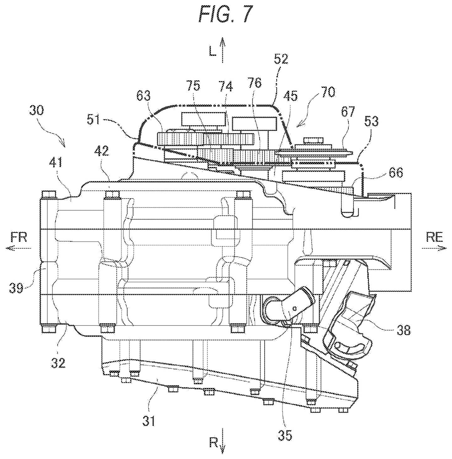 Key to the patent is lining up the chain line with the standard placement, so that Suzuki doesn’t have to develop a brand-new chassis.