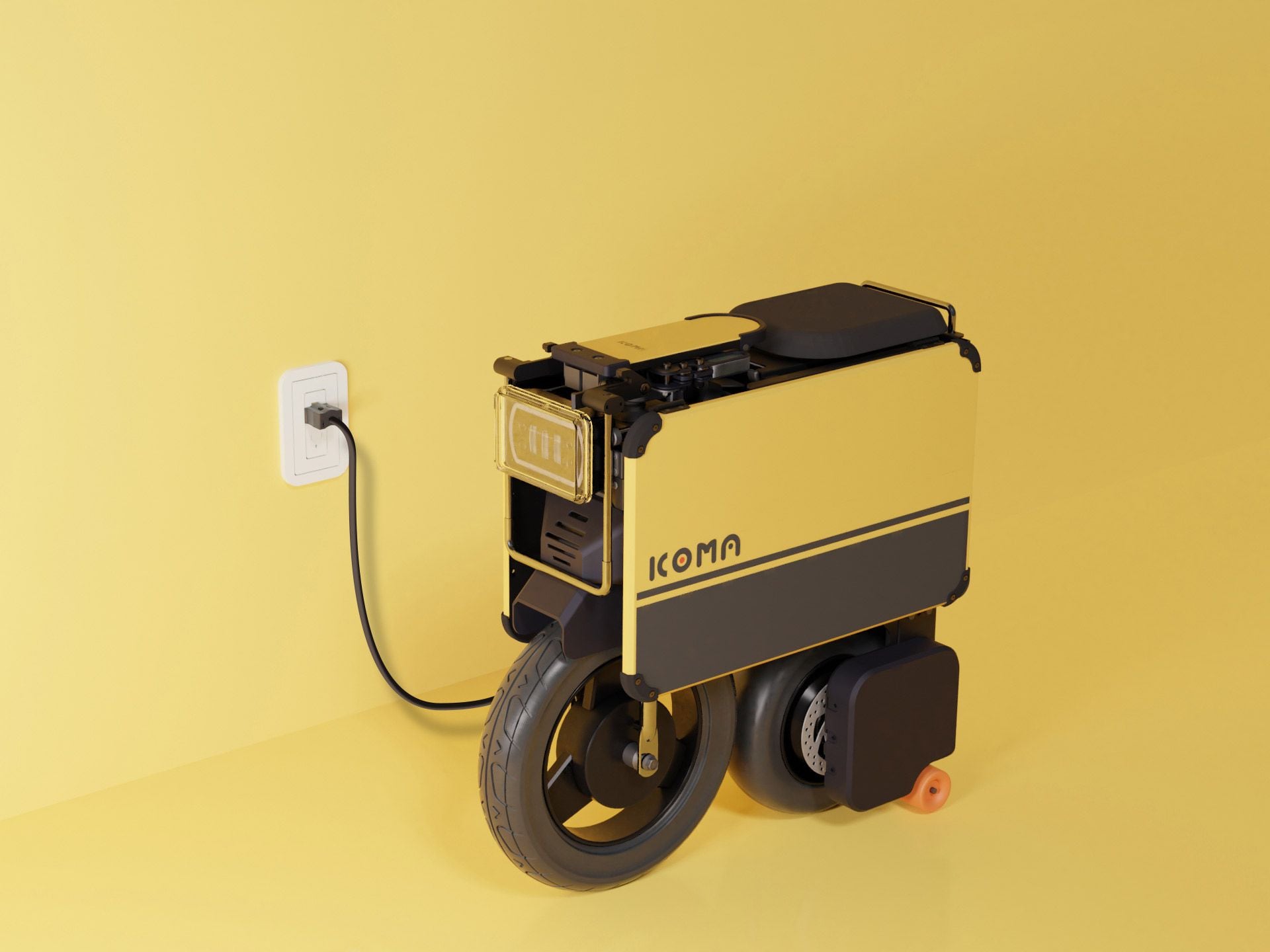 The Tatamel can fully charge its 12Ah battery from a wall socket in about three hours.
