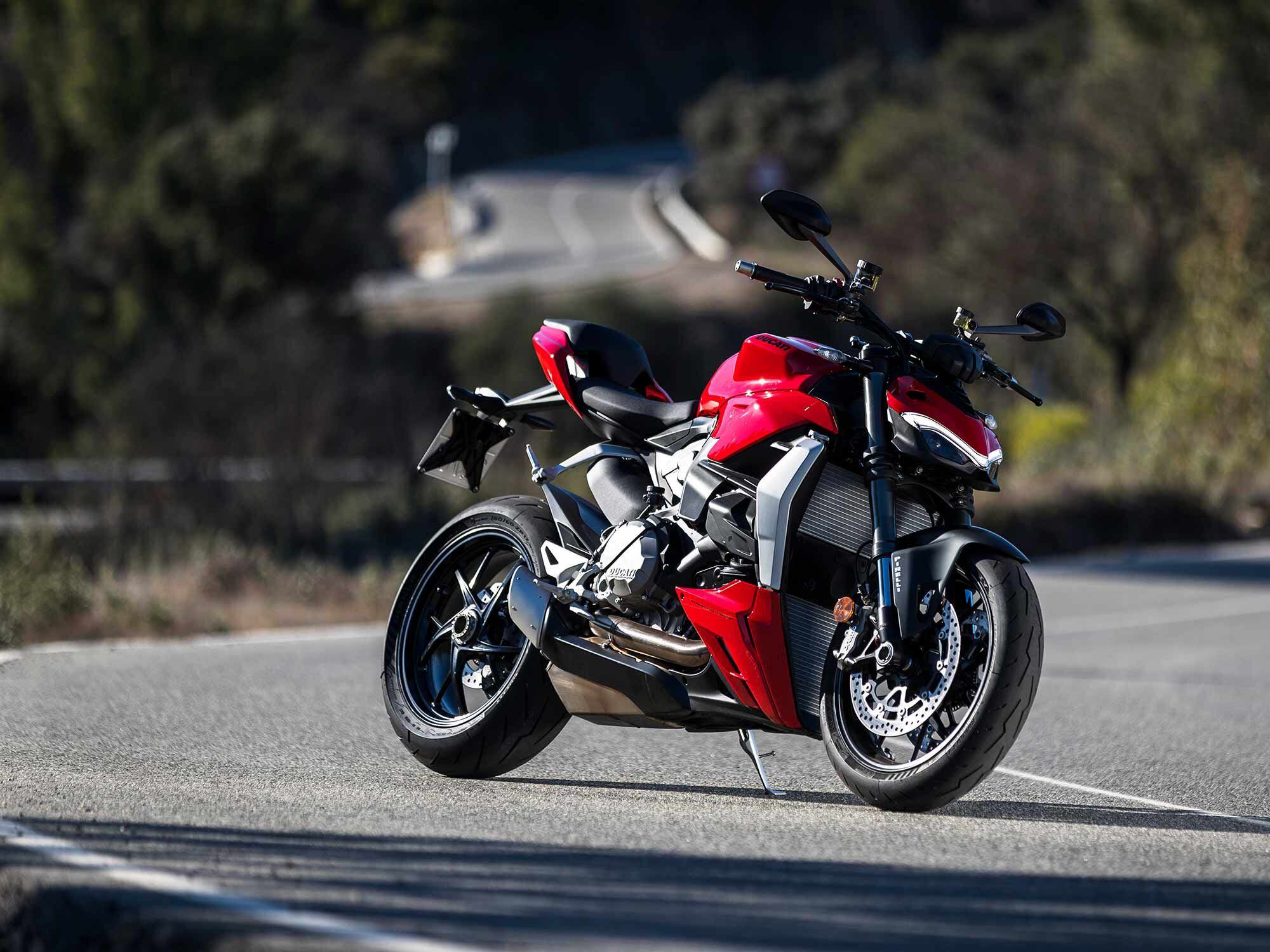 The Ducati Streetfighter V2 is essentially a stripped-down, bare-skinned version of the Panigale V2 sportbike and aimed at being a more practical option to its Streetfighter lineup.