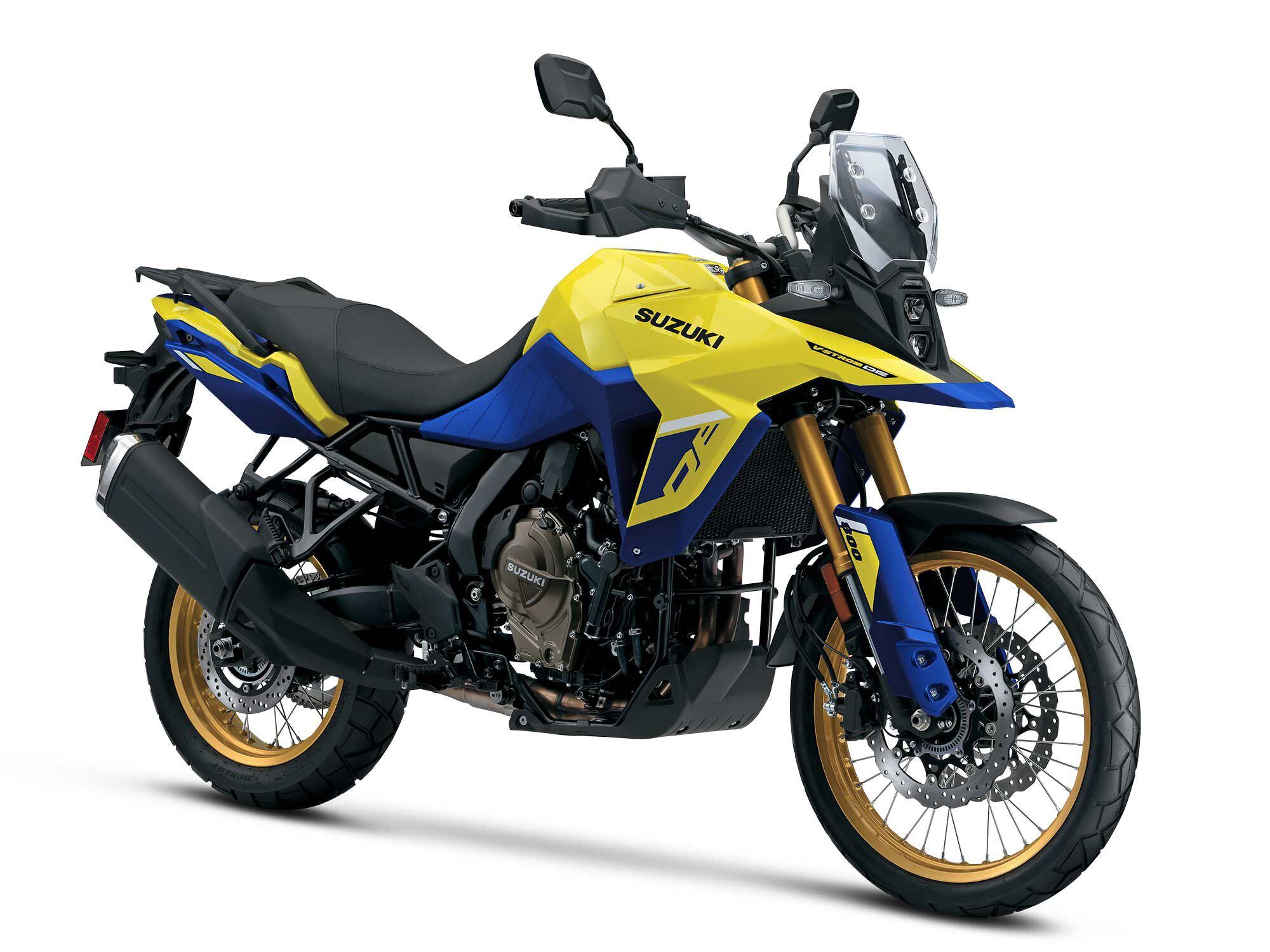 A outra opção de cor no 800DE padrão é azul e amarelo.