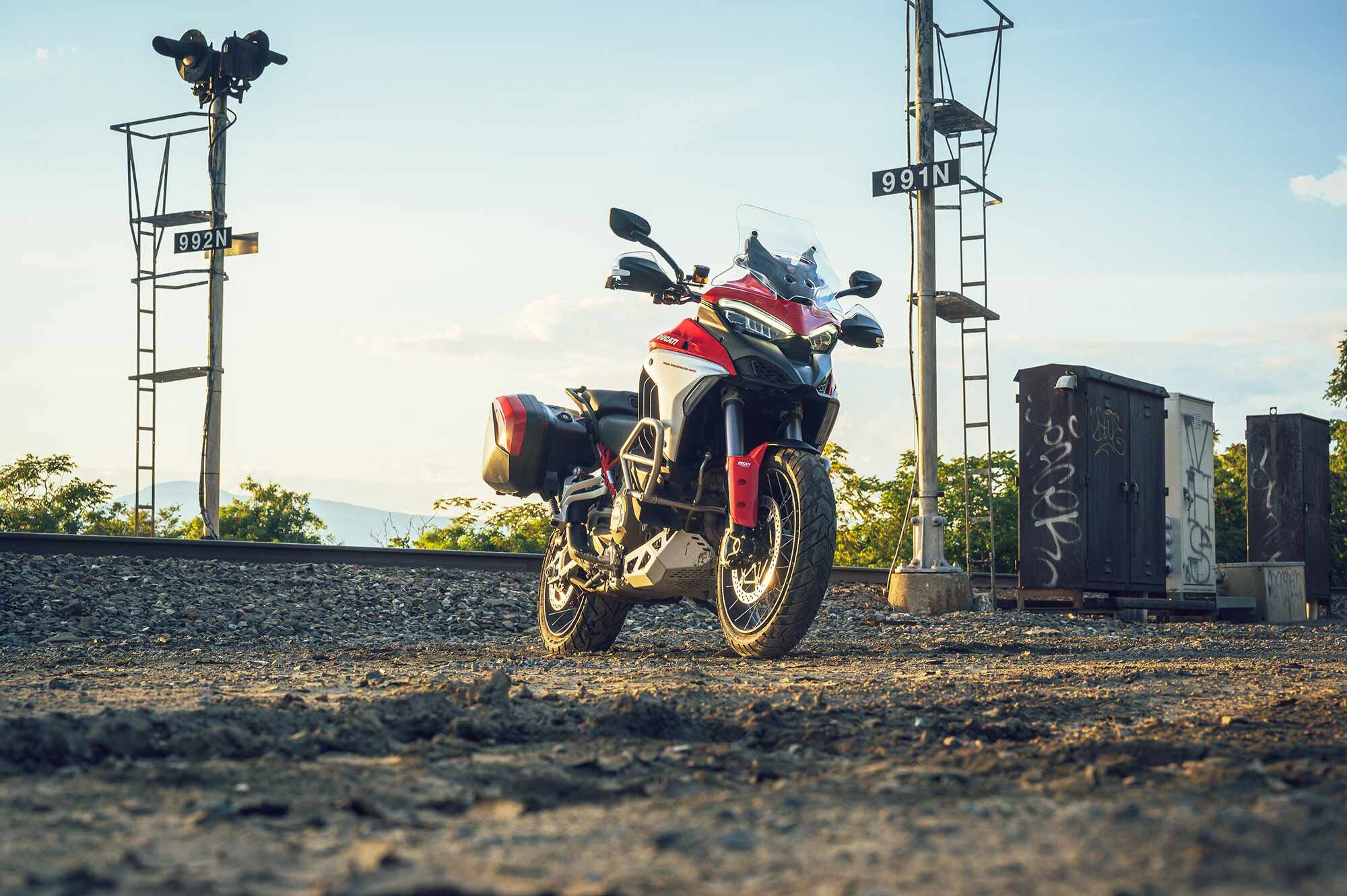 The $1,700 Akrapovič silencer is Euro 5 compliant and very quiet.