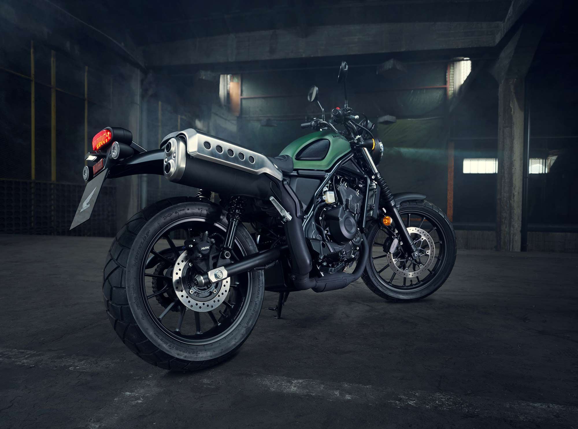 The new CL500 has all the styling attributes of a street scrambler.