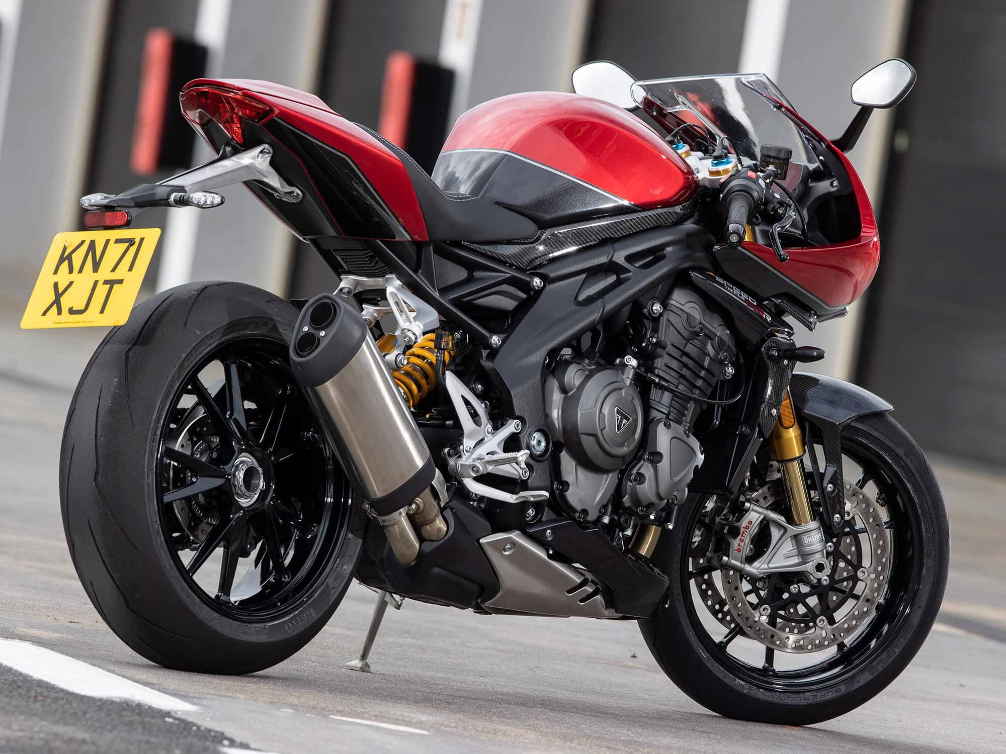 I enjoyed looking at the Speed Triple 1200 RR as much as I did riding it.