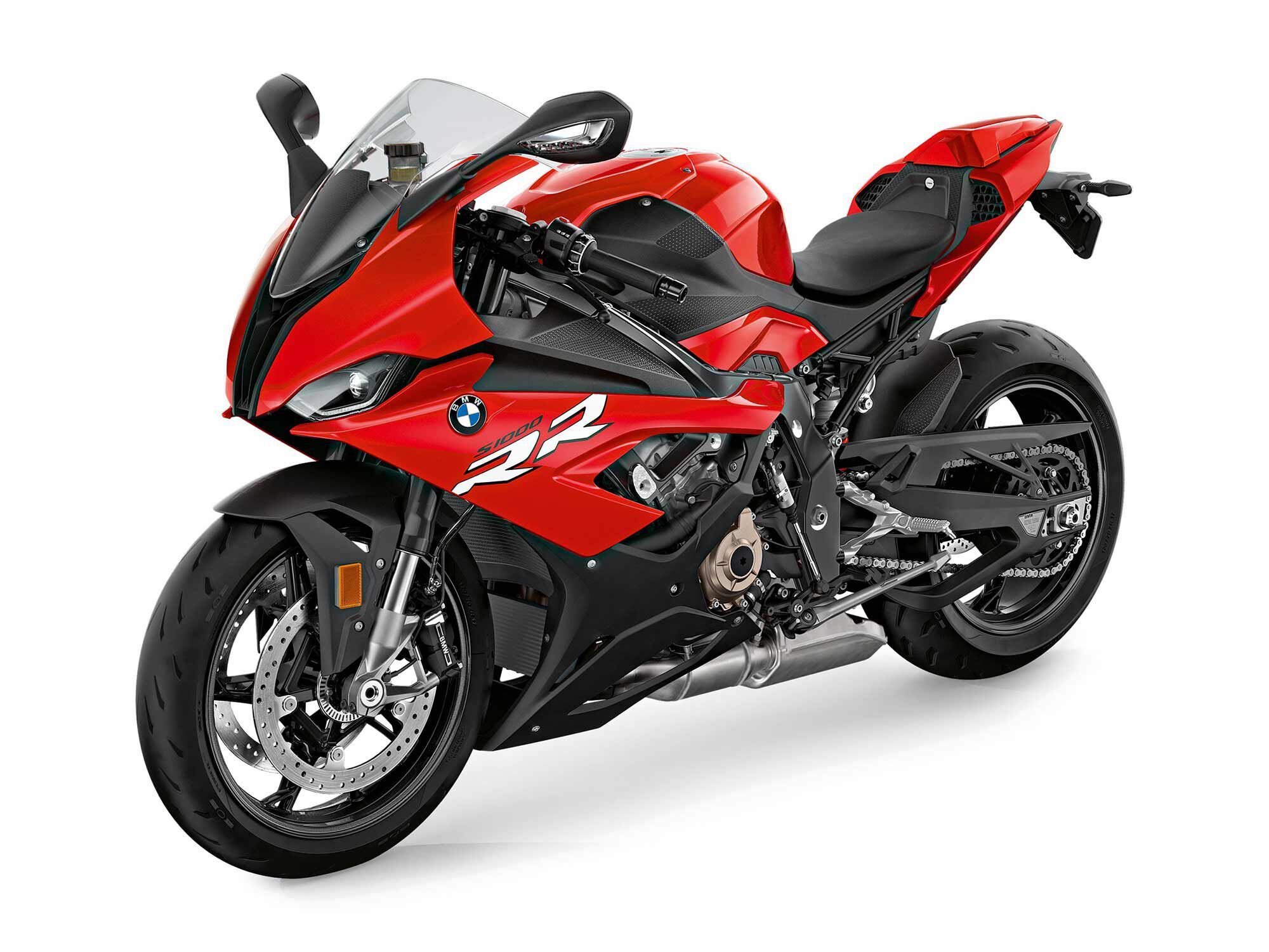 The new S 1000 RR’s bodywork will be slightly revised to set it apart from the 2022 model pictured here.