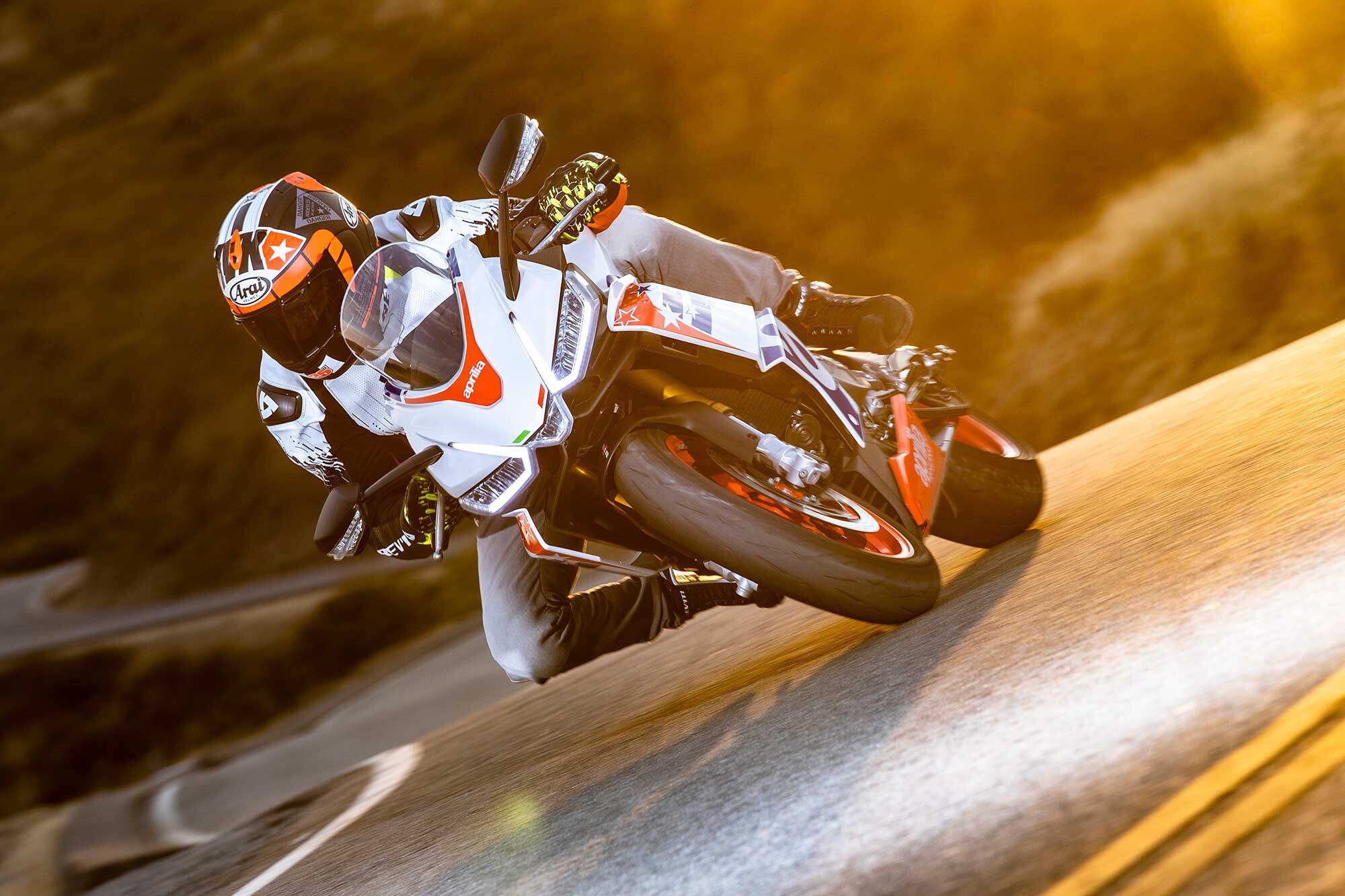 Bigger isn’t always better; Aprilia’s middleweight RS 660 proves you don’t need more than two cylinders to have a blast.