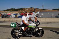 alberto gonzalez jr. and nick ienatsch with chris carr gpz racebike
