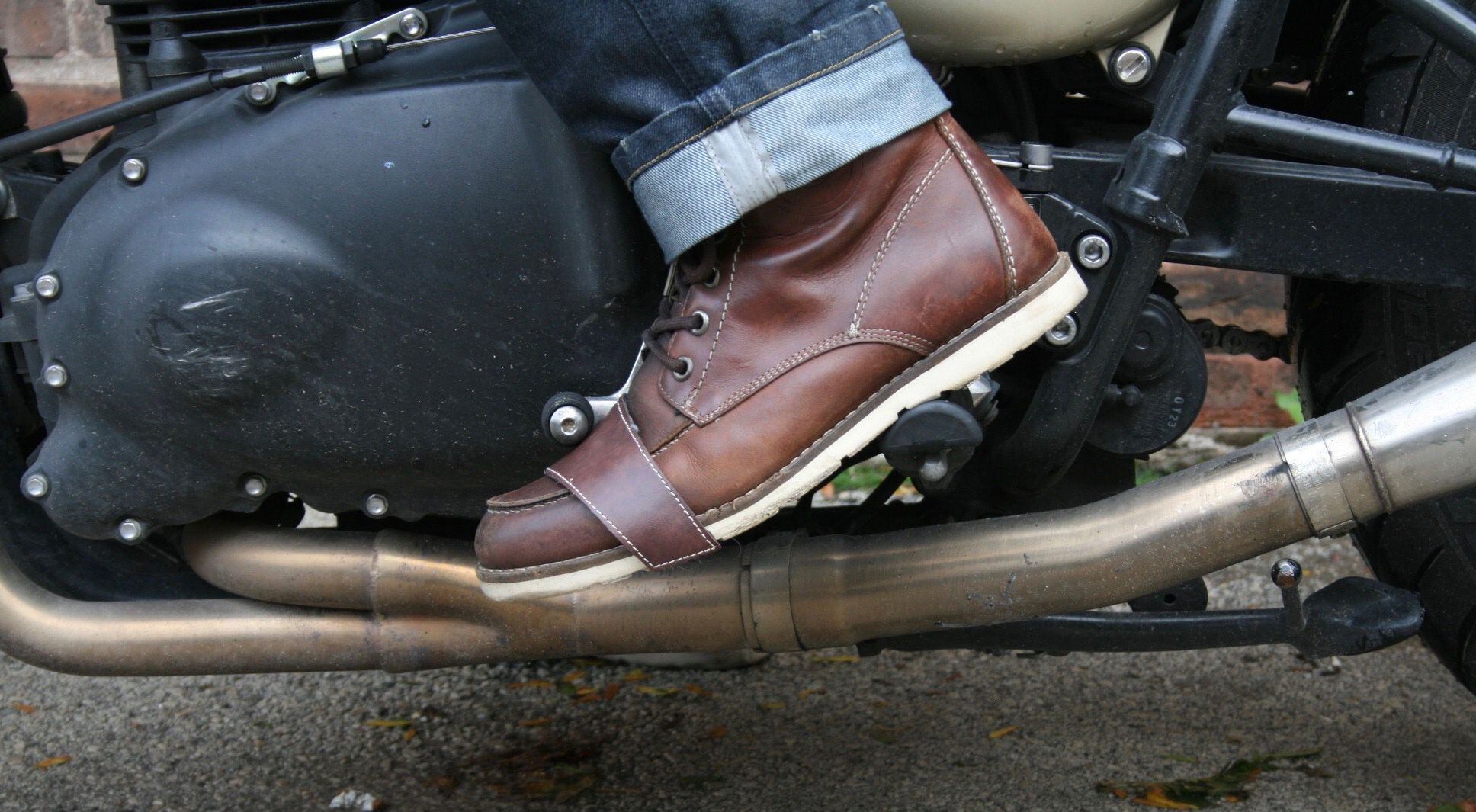 Hipster motorcycle boots shop