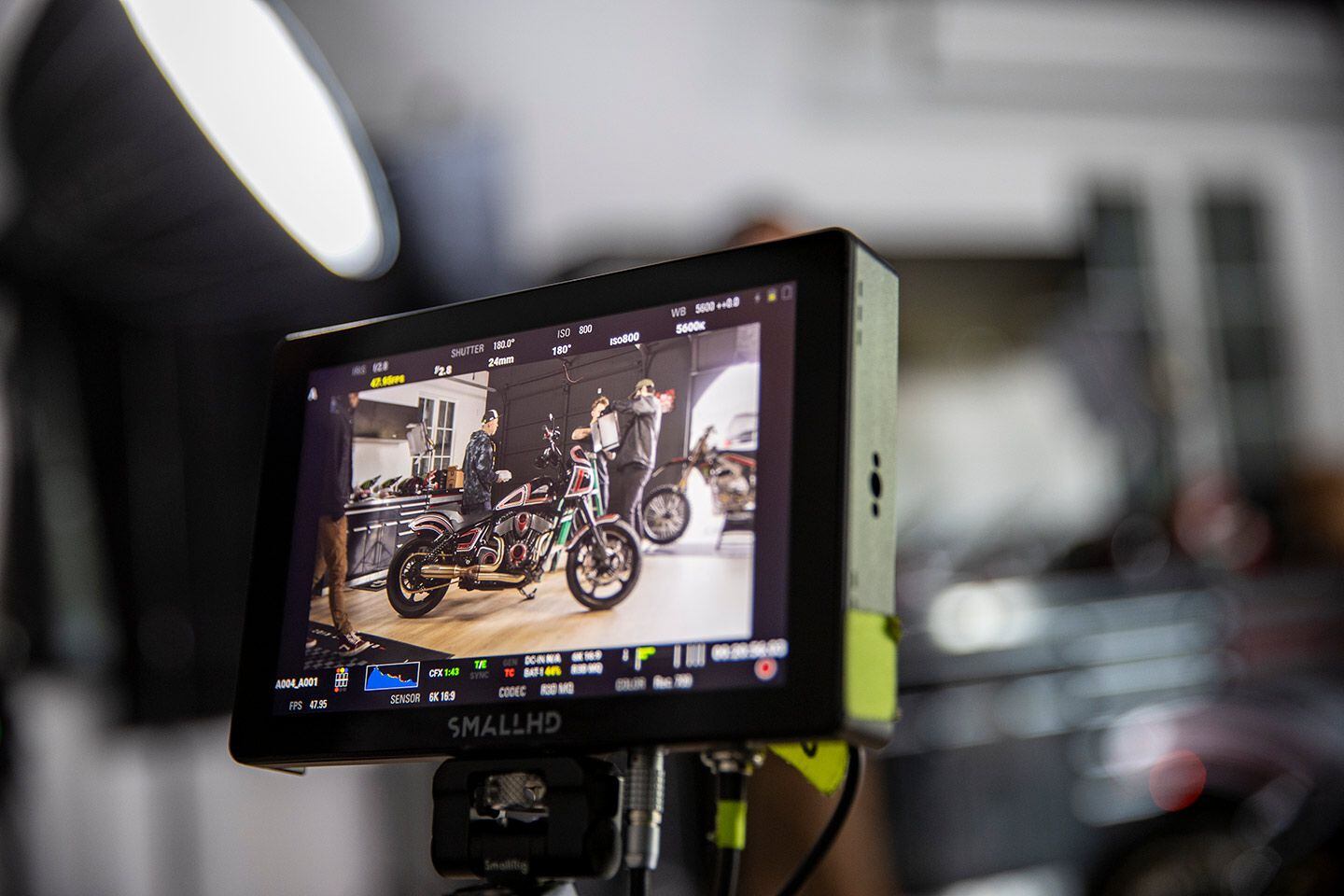 Behind the scenes of the <i>Forged</i> video shoot.