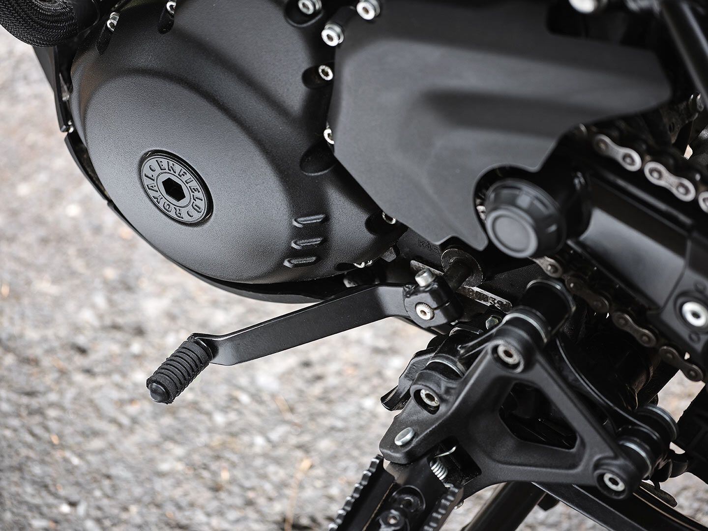 No quickshift here. But the six-speed transmission proved to be slick shifting, aided by a slip and assist clutch.