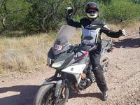 keith culver aboard ycrs streetbike after 2 hour dirt ride