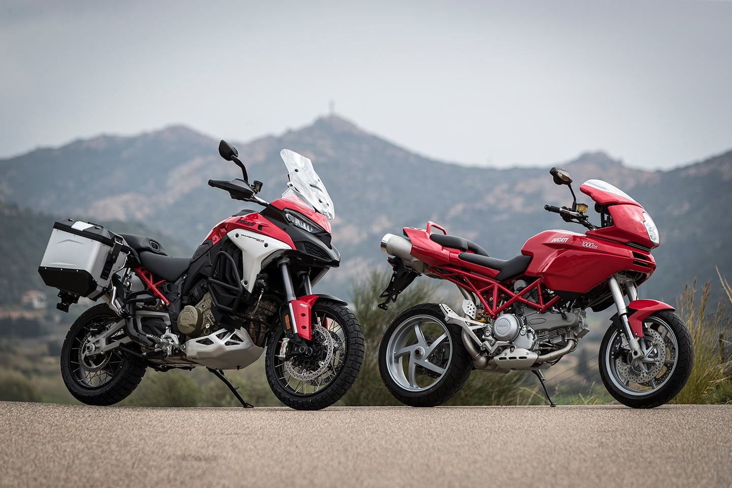 The original Multistrada and its high-tech successor.