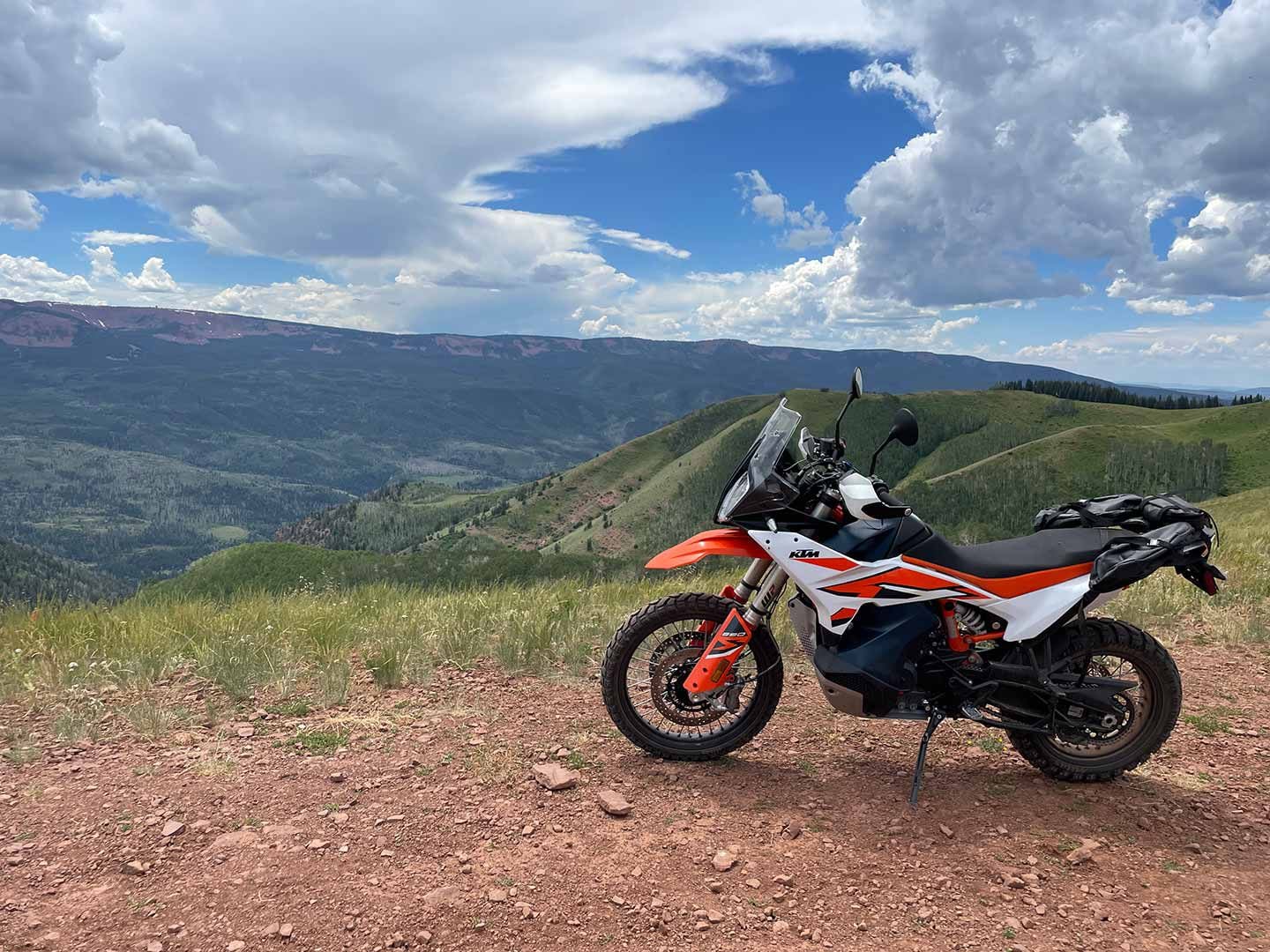 Our KTM 890 Adventure R in the Colorado Rockies.