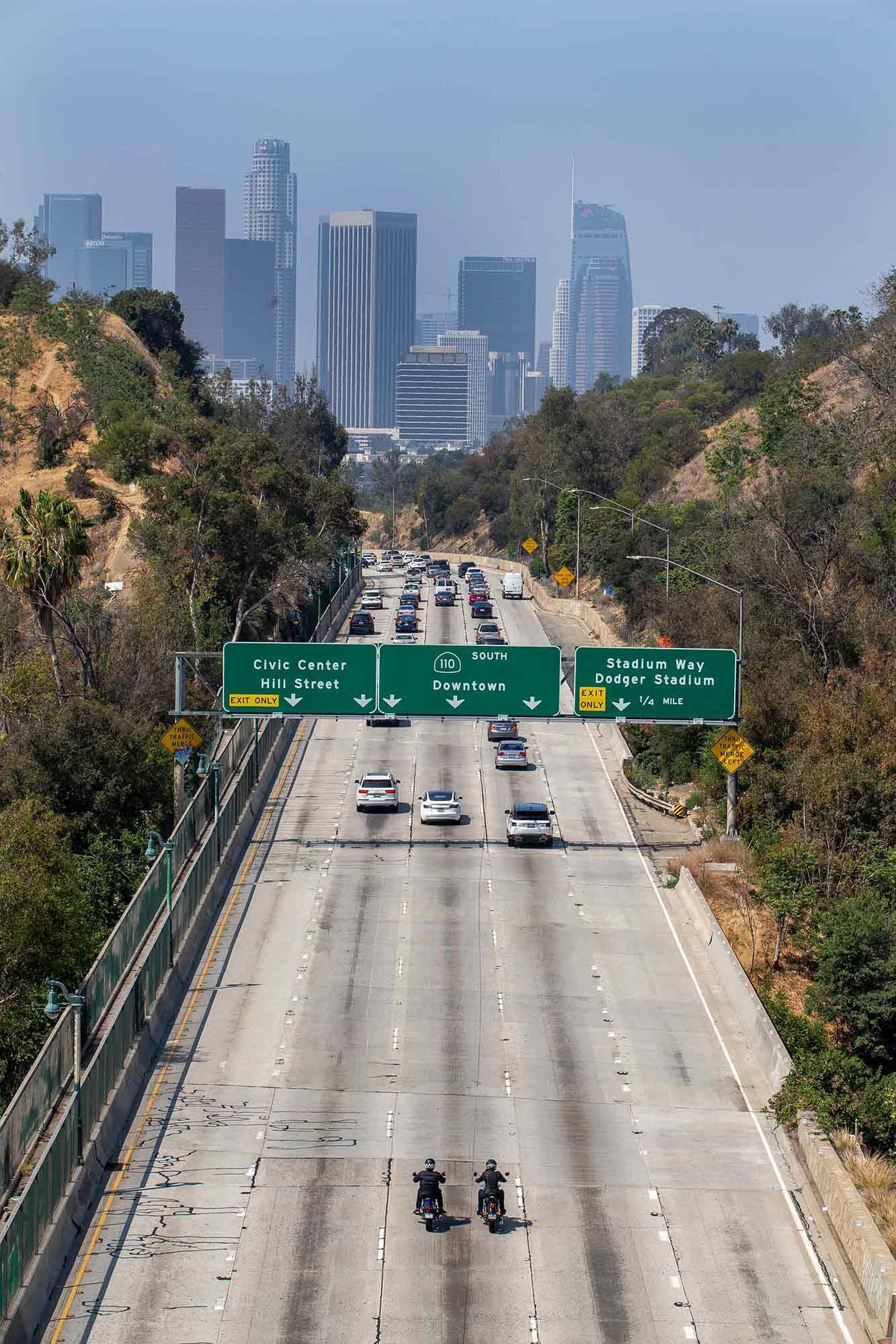 The City of the Angels in sight. A combination of roads and freeways acted as the testing grounds after the hard numbers were pulled.