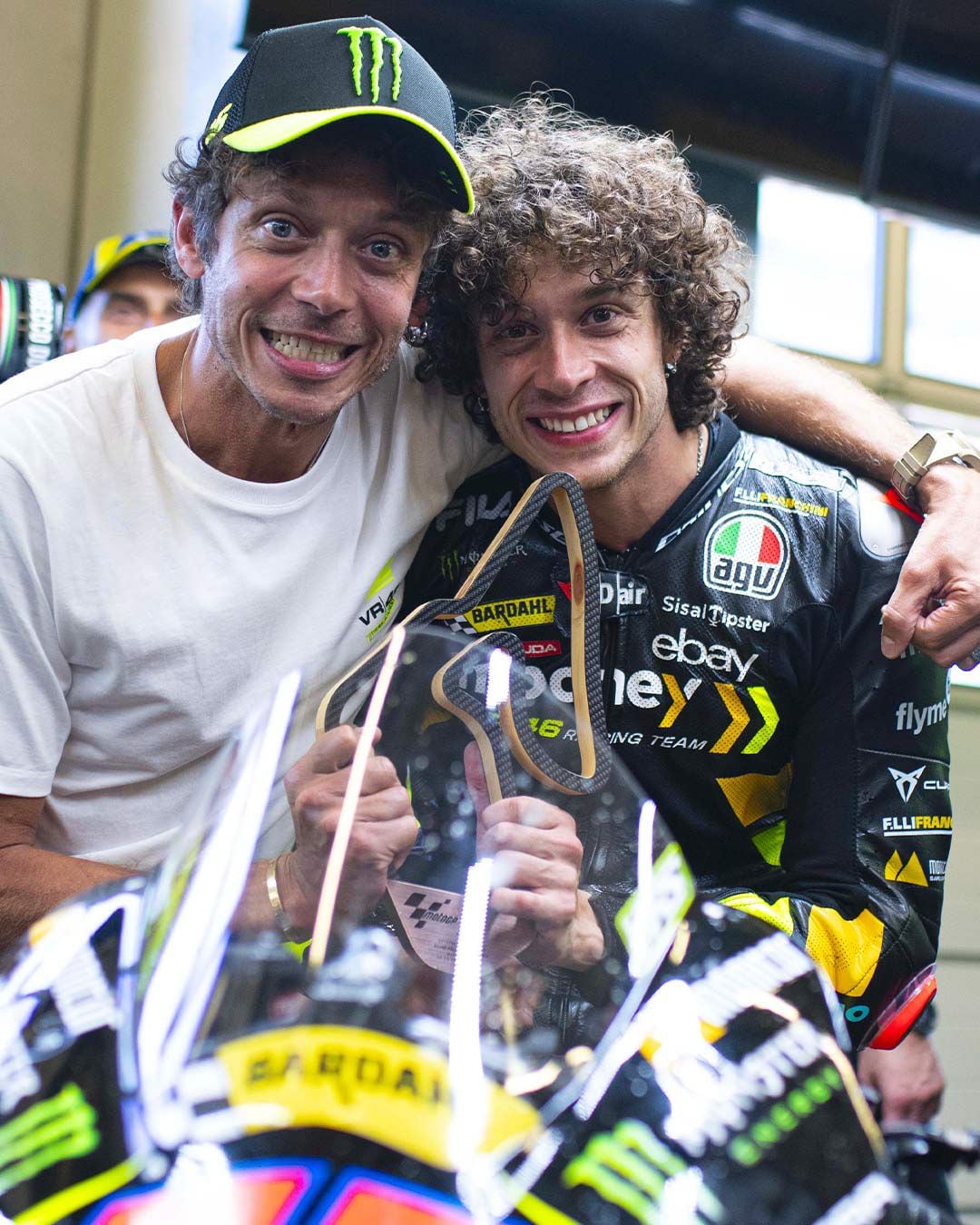 As with most VR46 Academy riders, Rossi is the inspiration, goal, and mentor.