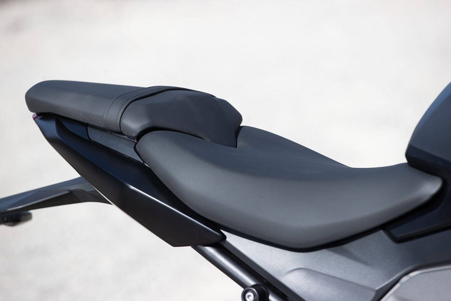 The standard seat is set at 31.9 inches and is quite comfortable to complement the roomy riding position.
