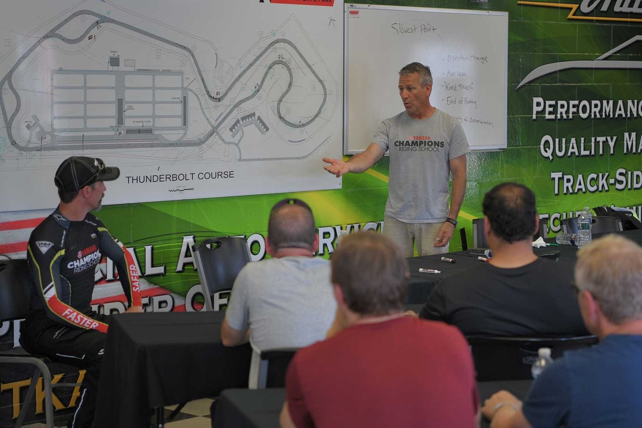 Nick Ienatsch instructing in the classroom.