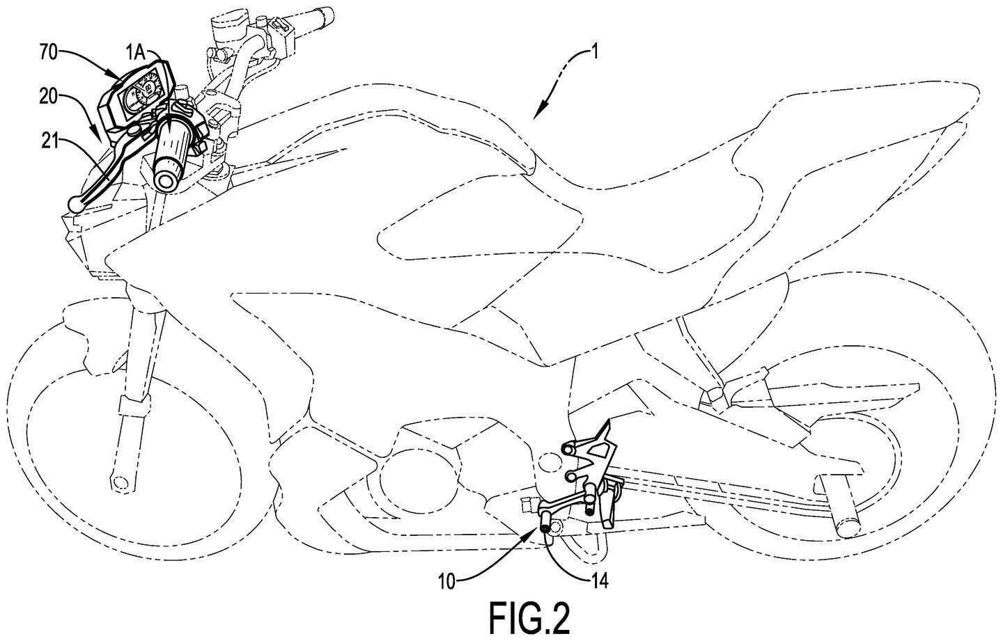 Kymco earlier filed patents showing its intention to create a simulated gearbox with conventional appearing shift and clutch levers.