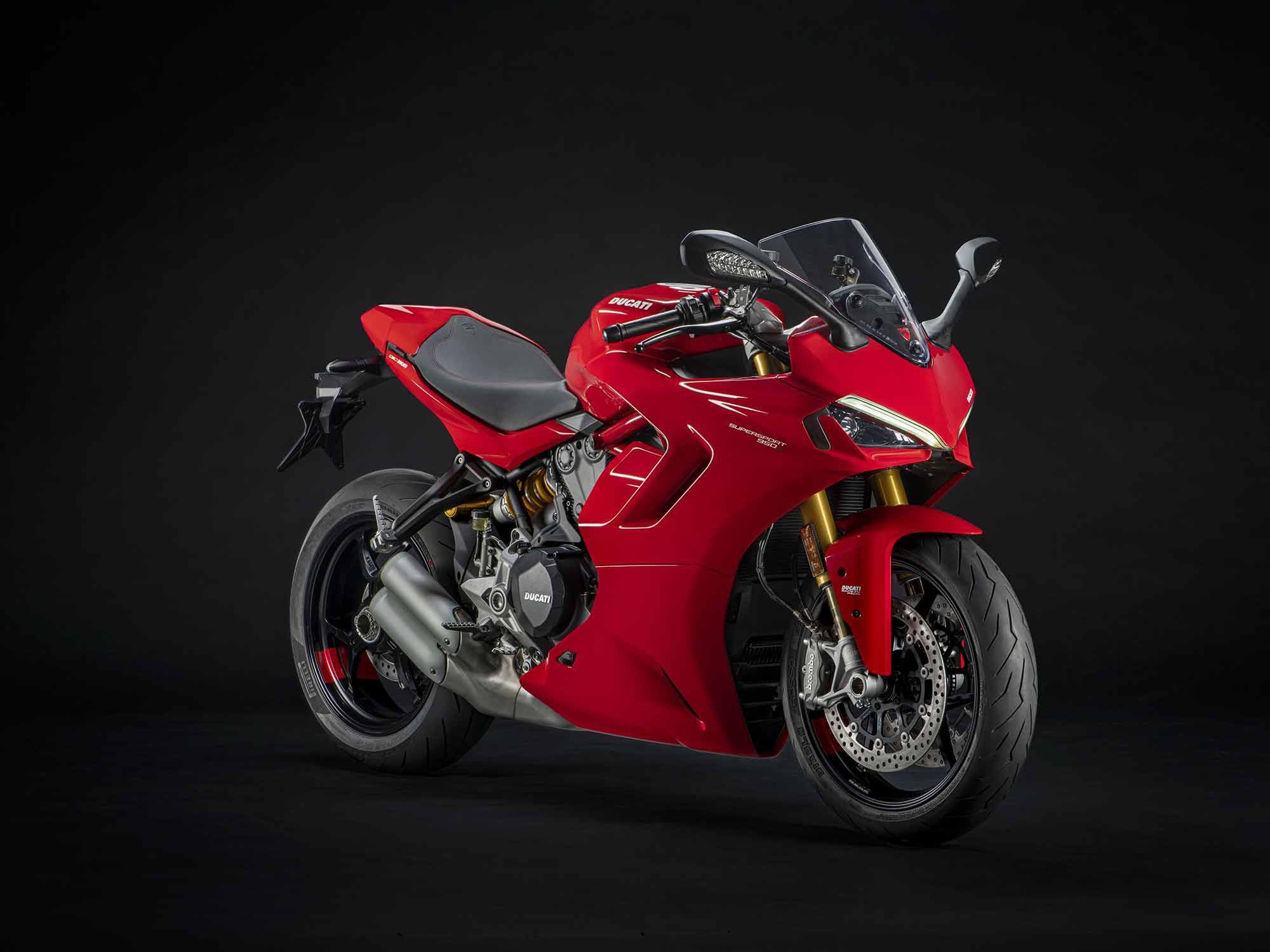 The redesigned extractors are inspired by the Panigale V4 and are designed to pull hot air away from the rider.