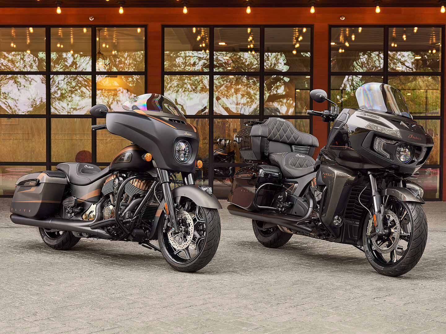 Indian has just announced the new Pursuit Elite tourer, which will join the Chieftain Elite in the brand’s premium lineup for 2023.