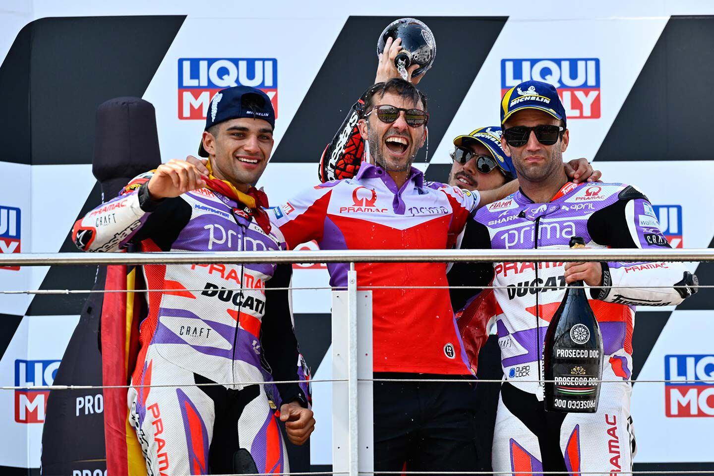 Pramac Racing enjoyed another double podium at the Sachsenring.