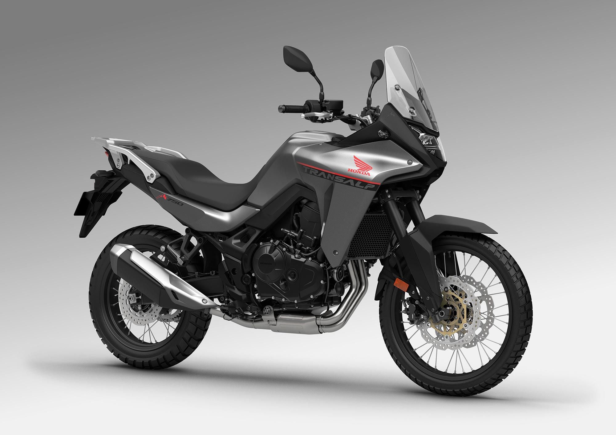 2023 Honda XL750 Transalp in black.