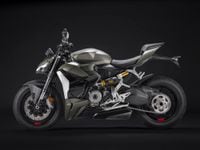 ducati streetfighter v2 matte and metallic green colorway left side profile
