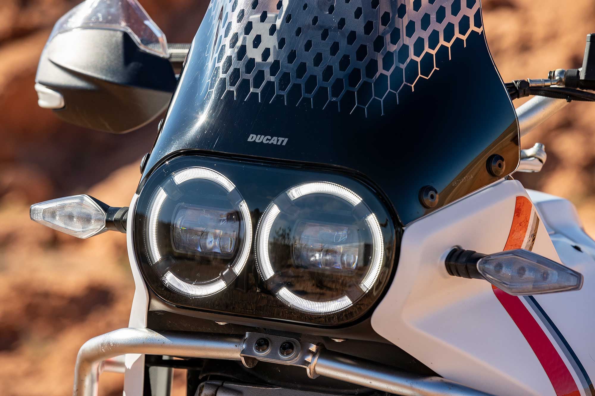 This is the face of Paris-Dakar with modern LED lighting.