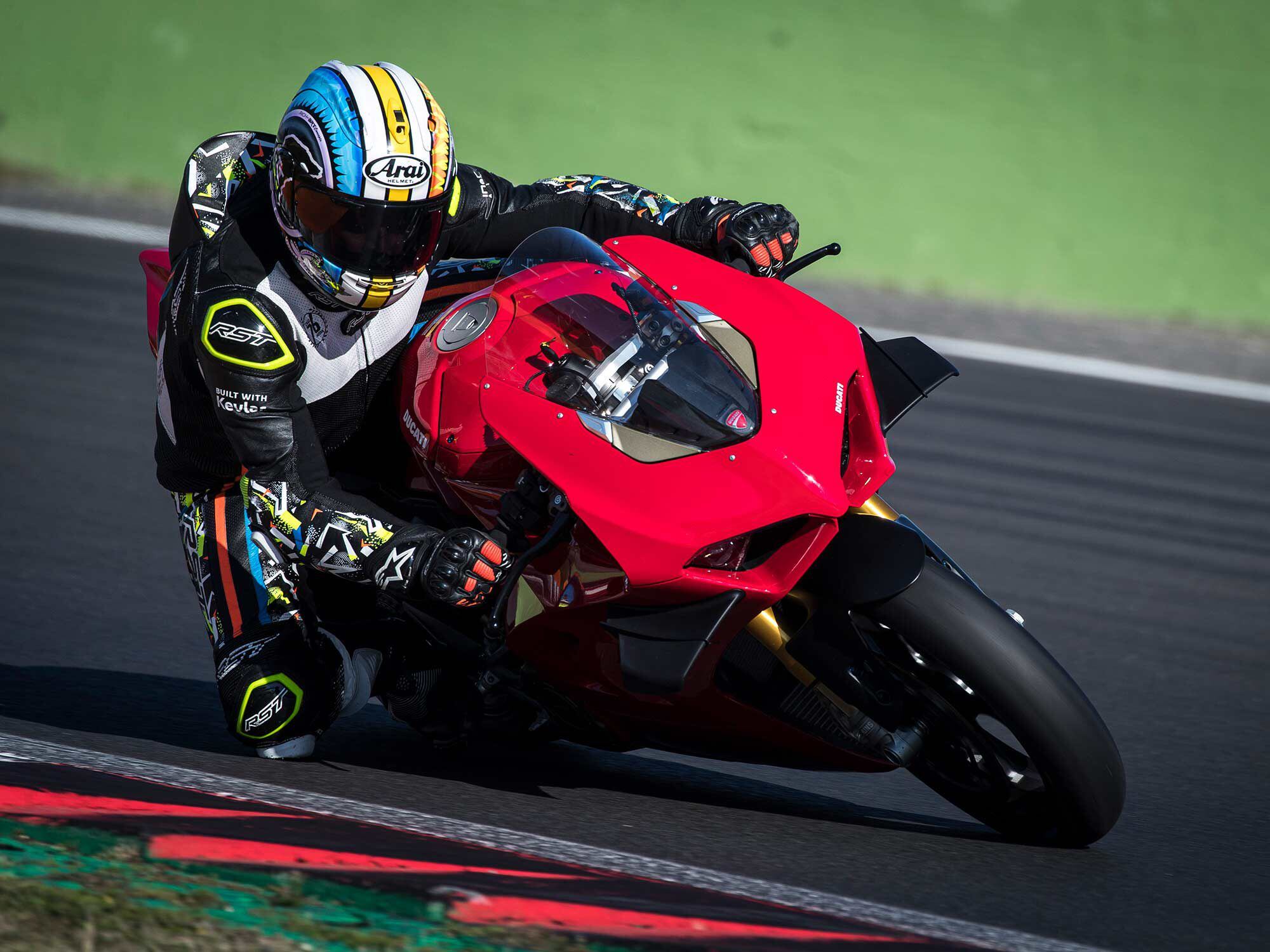 On the track the 2021 Panigale V4 S is still a stunner and a ruthless performer.