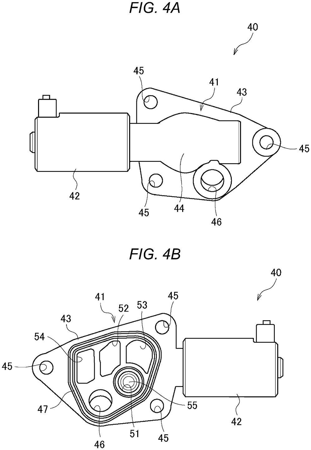 A close-up of the hydraulic actuator.