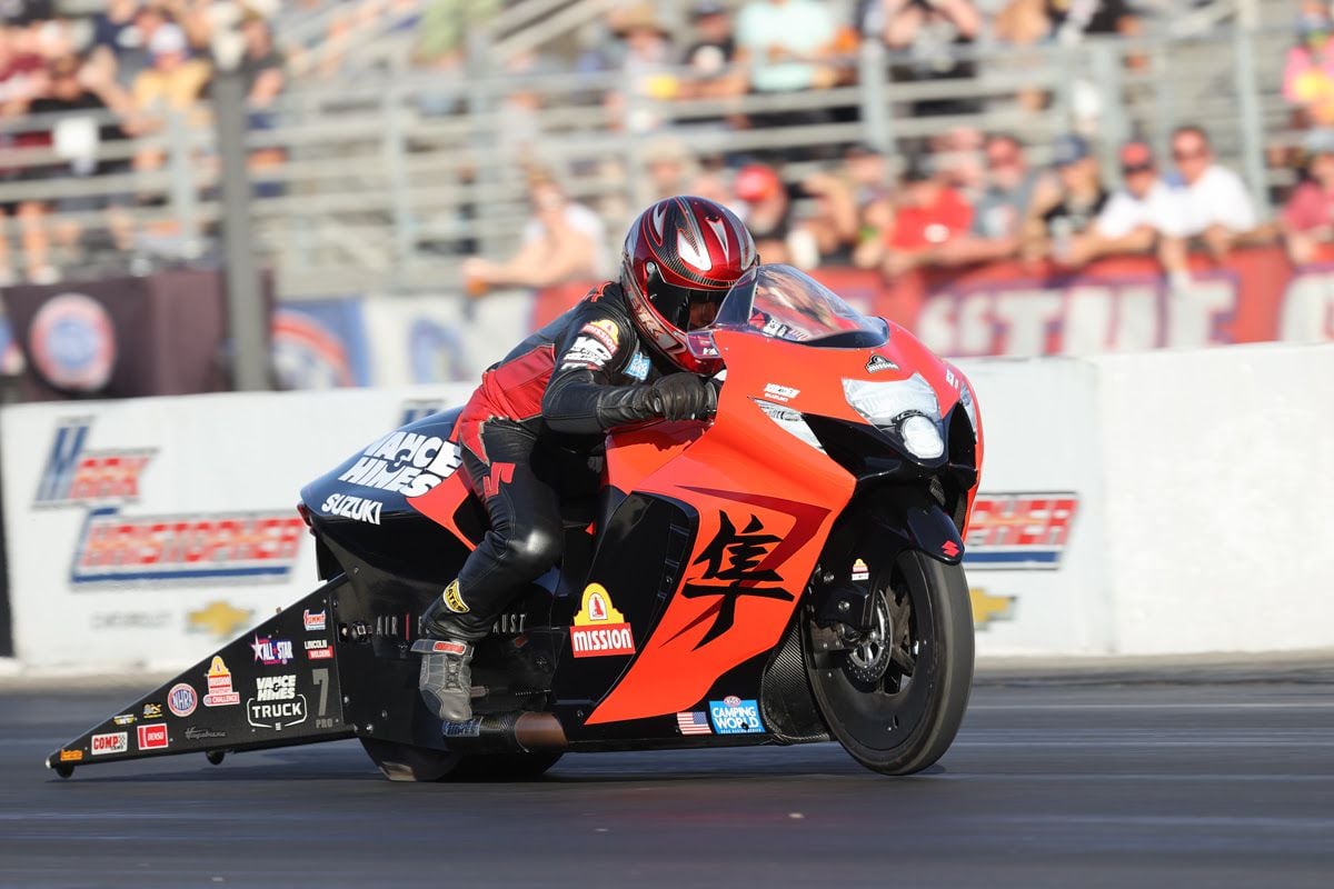 Eddie Krawiec (7) finishes his season with his head held high earning a solid 
second-place finish in the 2023 championship.