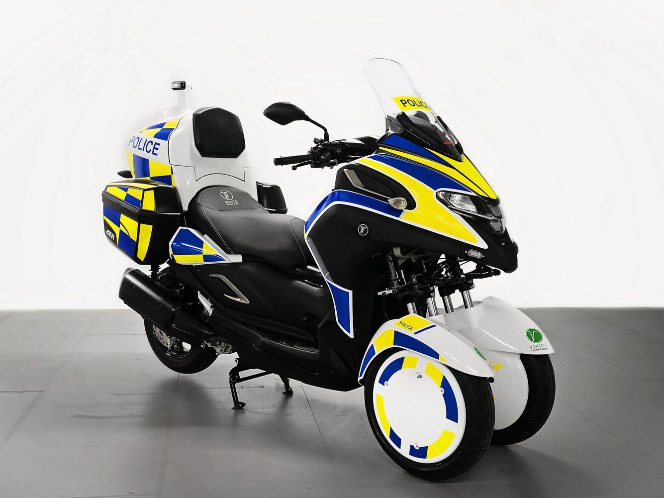 White Motorcycle Concepts aims to produce the trike in sizable numbers, mostly for use in municipal security and medical aid applications.