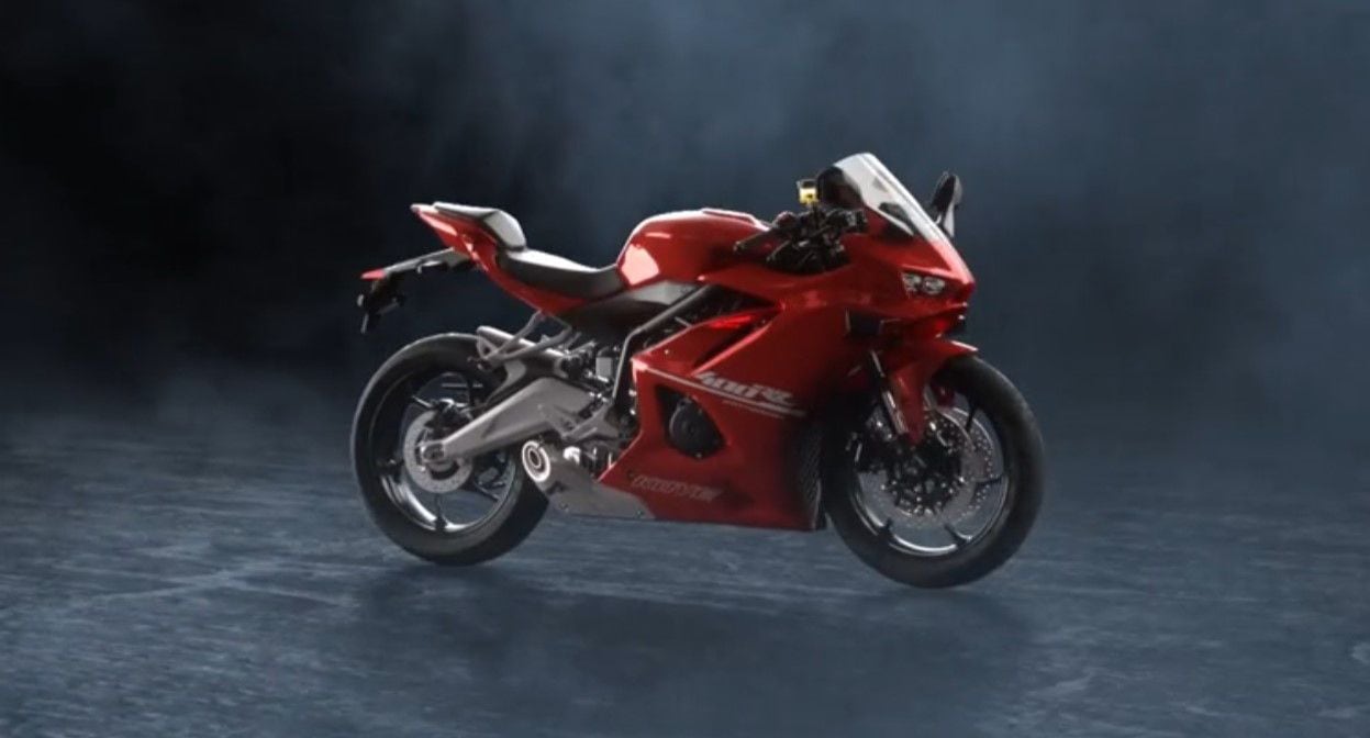 Right-side view of Kove 400RR.