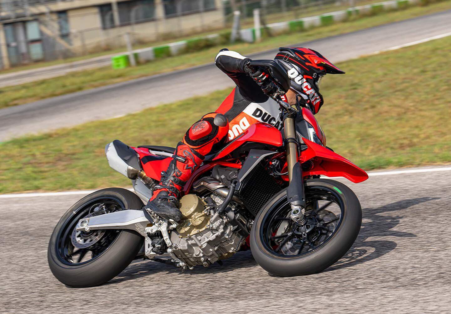 A supermoto on steroids (and Botox): meet the new 2024 Ducati Hypermotard 698.