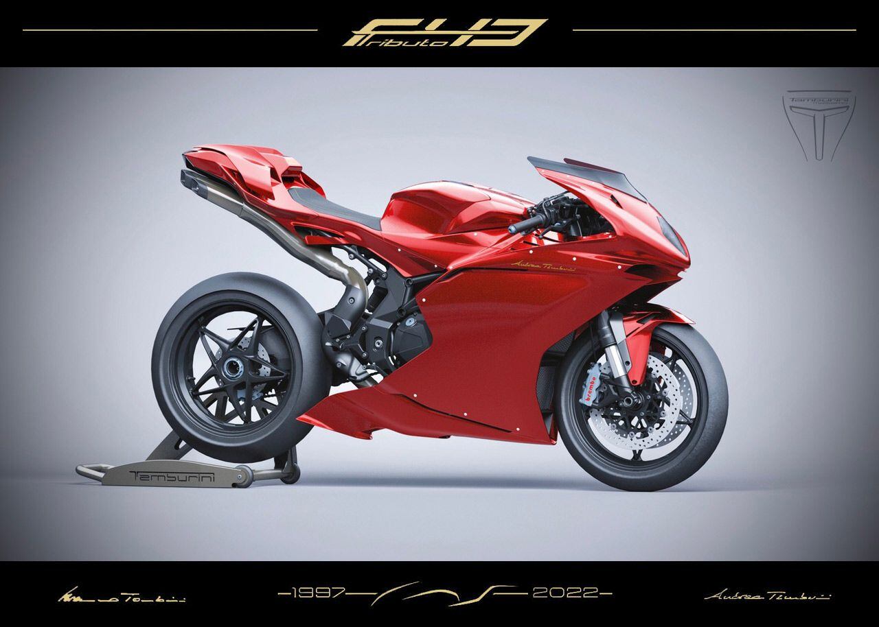 Shown here in red, the F43 Tributo is available in five color choices: Tamburini, Veltro, Mamba, Viper, and Serie Oro.