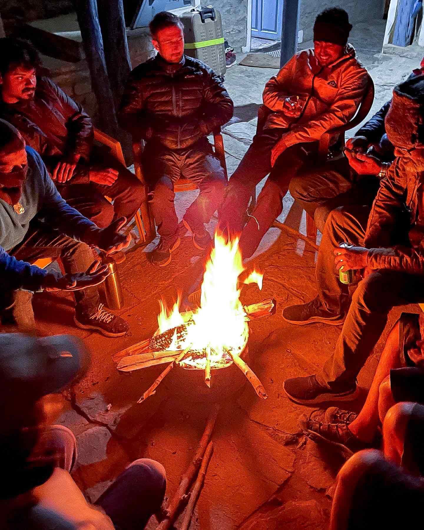 Nights are cold at 14,000 feet.