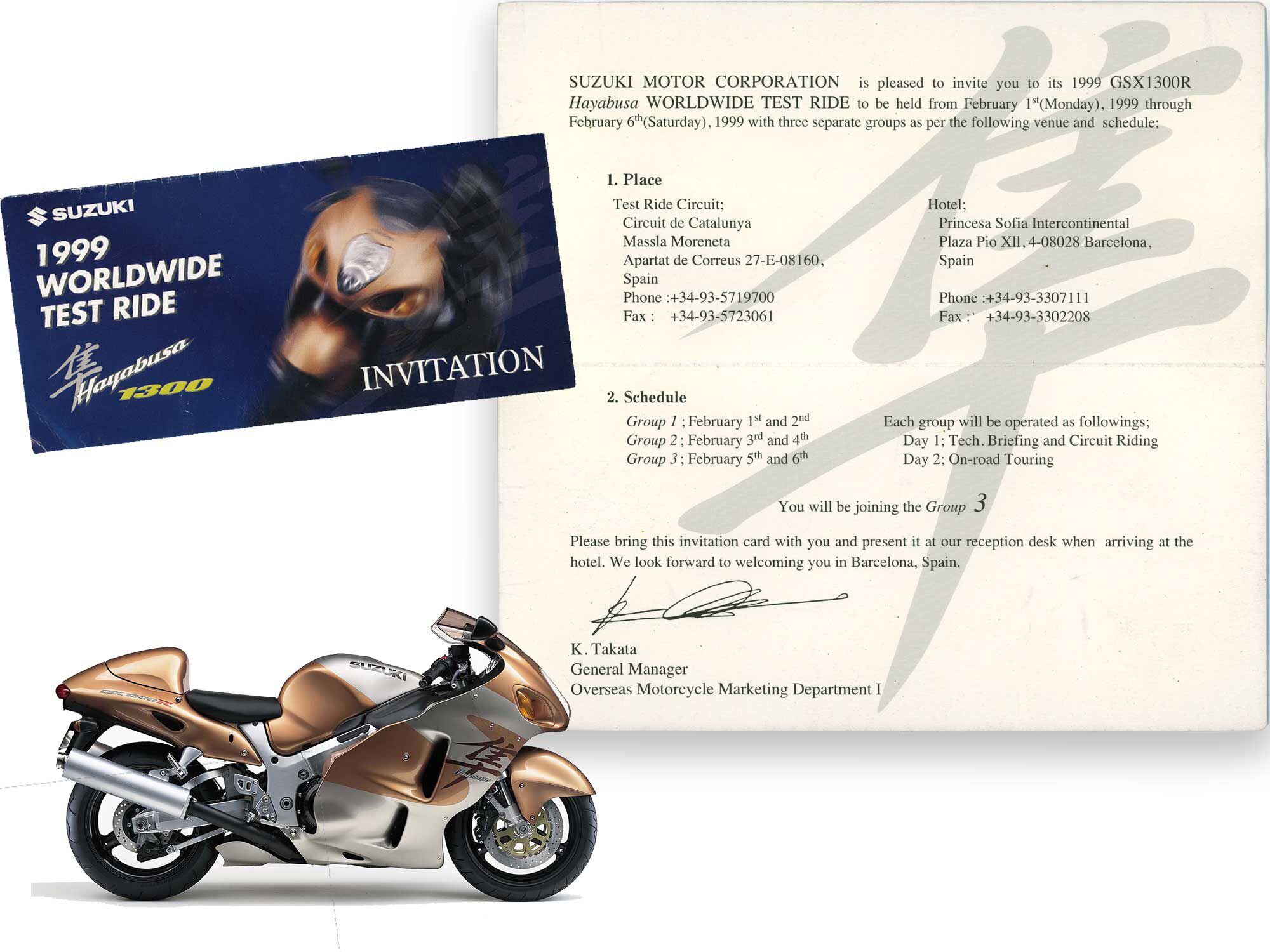 The author kept his original paper invitation to the press launch because the experience in Spain was so profound.