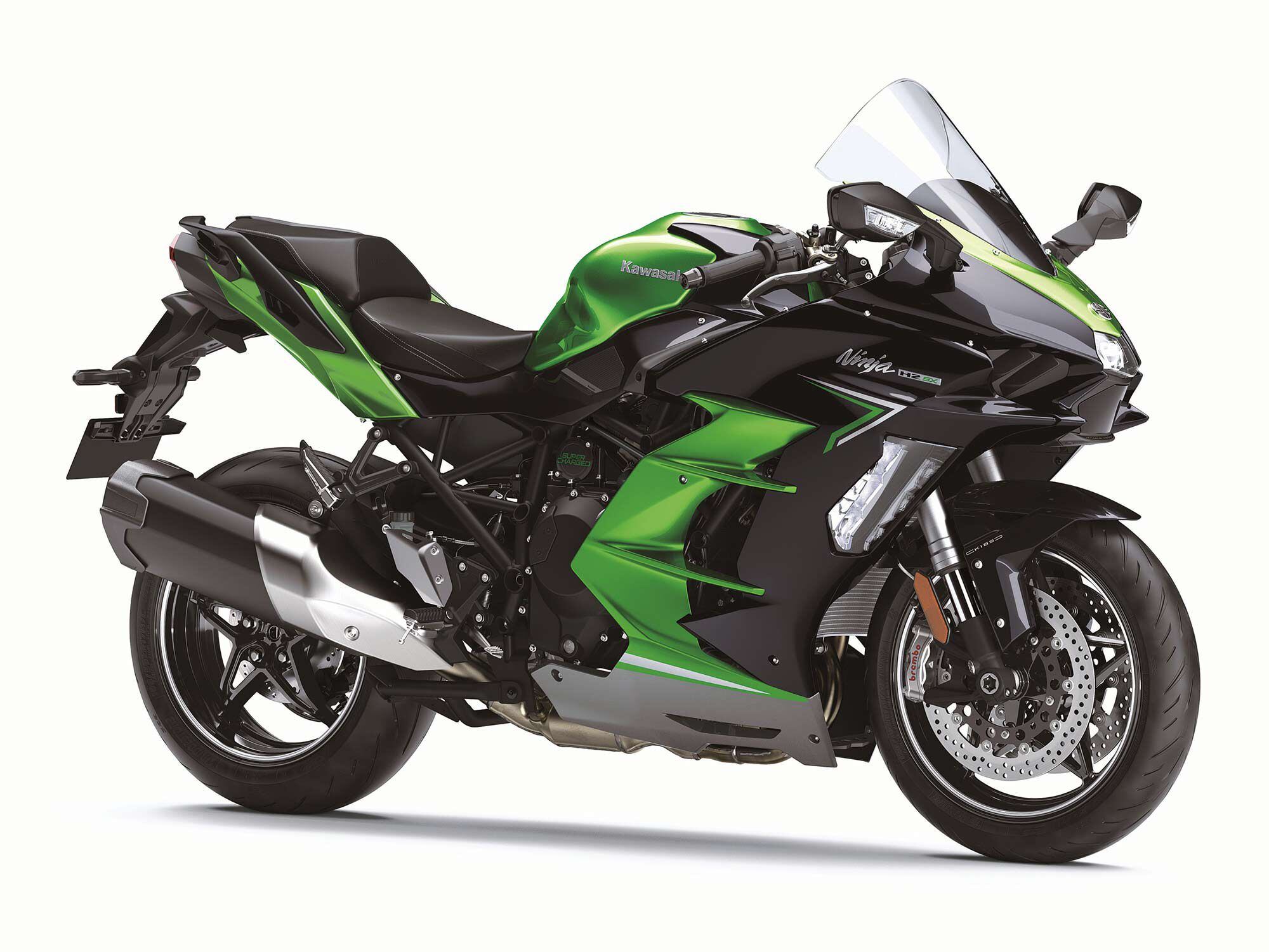 Cruise missile or motorcycle? The Ninja H2 SX SE’s supercharged engine borders on both.