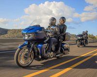 2023 Indian Pursuit Limited riding two up on highway