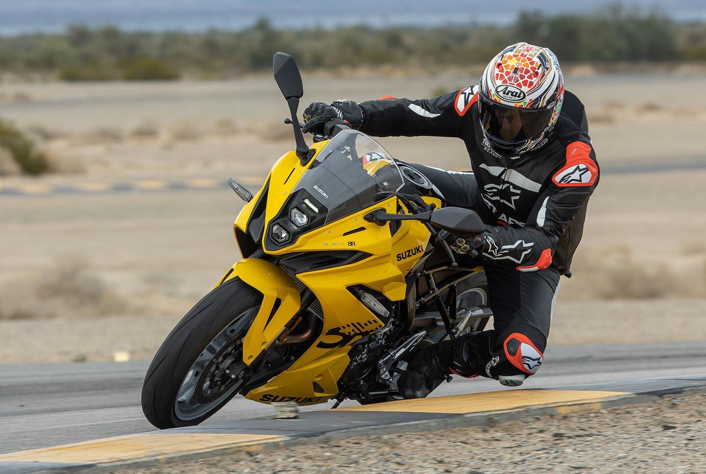 2024 Suzuki GSX-8R action.