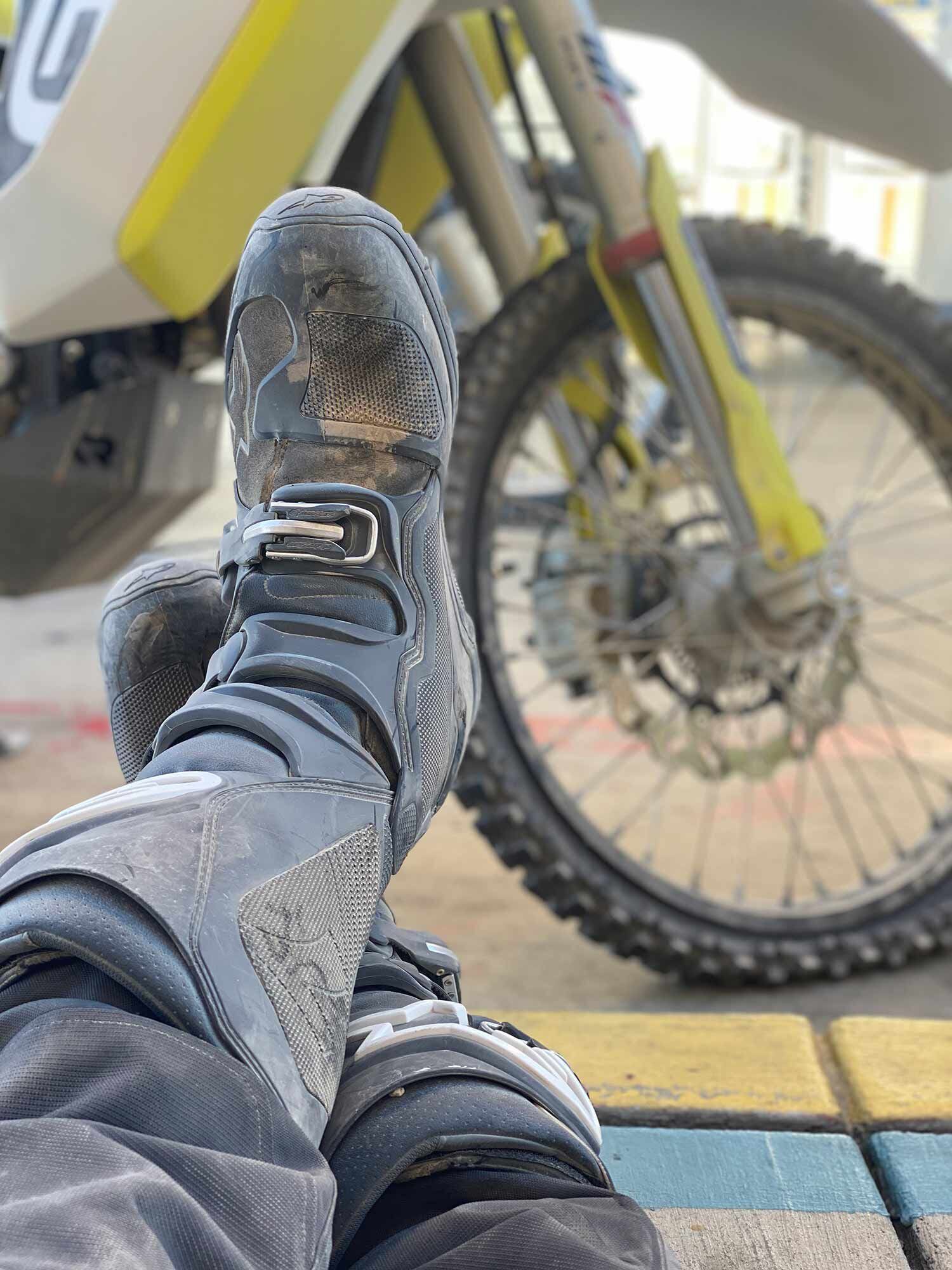 A second flat tire forced me to take a break, so I hydrated and rested while I waited for the truck to show up.