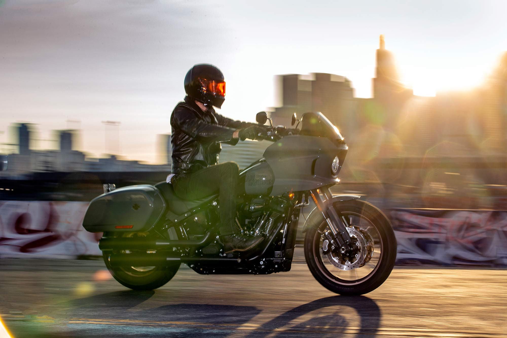 H-D’s largest production engine powers the Low Rider ST, combined with the added versatility of bags and fairing makes it an easy choice for Ten Best.