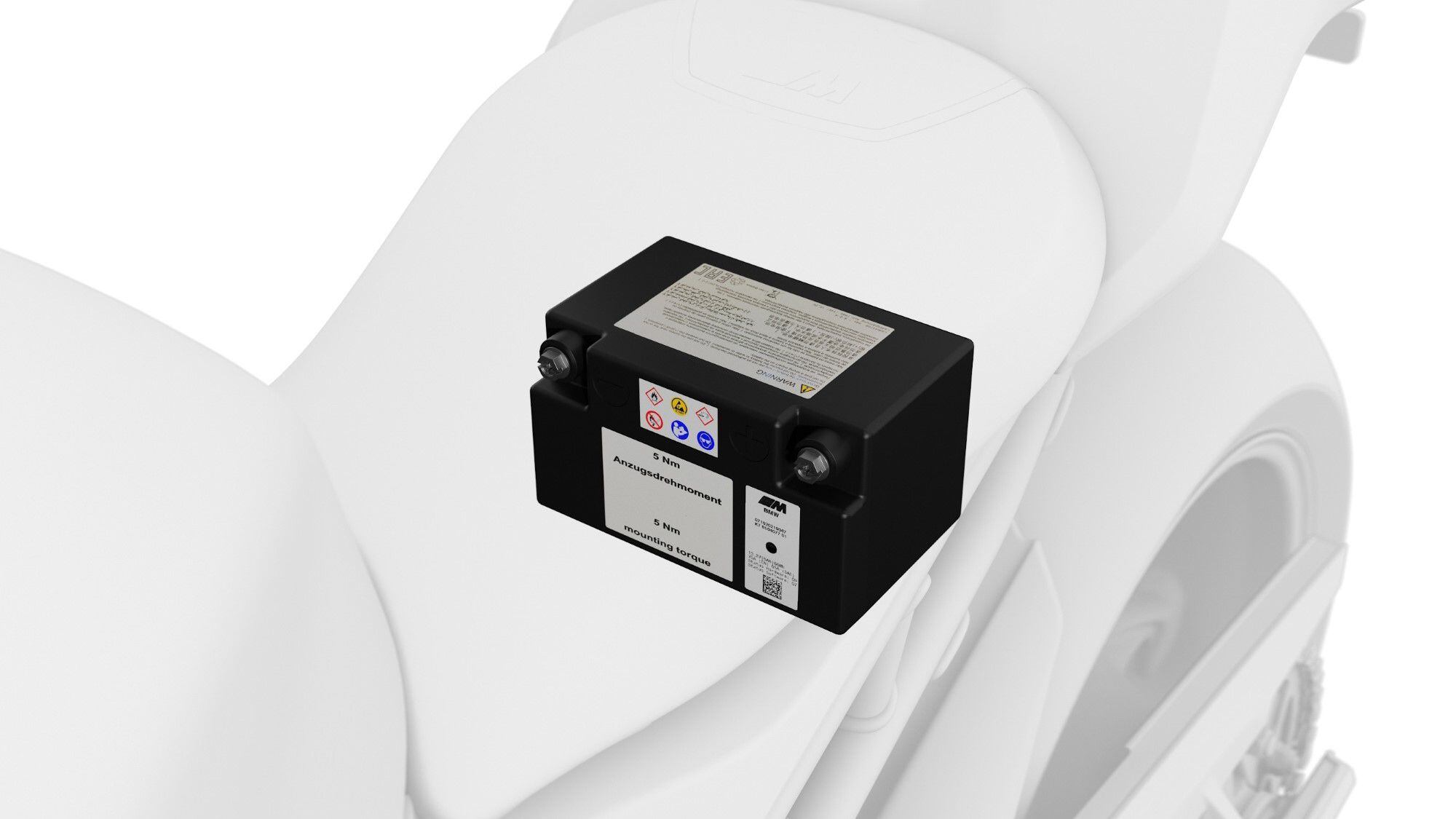 The M Package includes a lightweight lithium battery.
