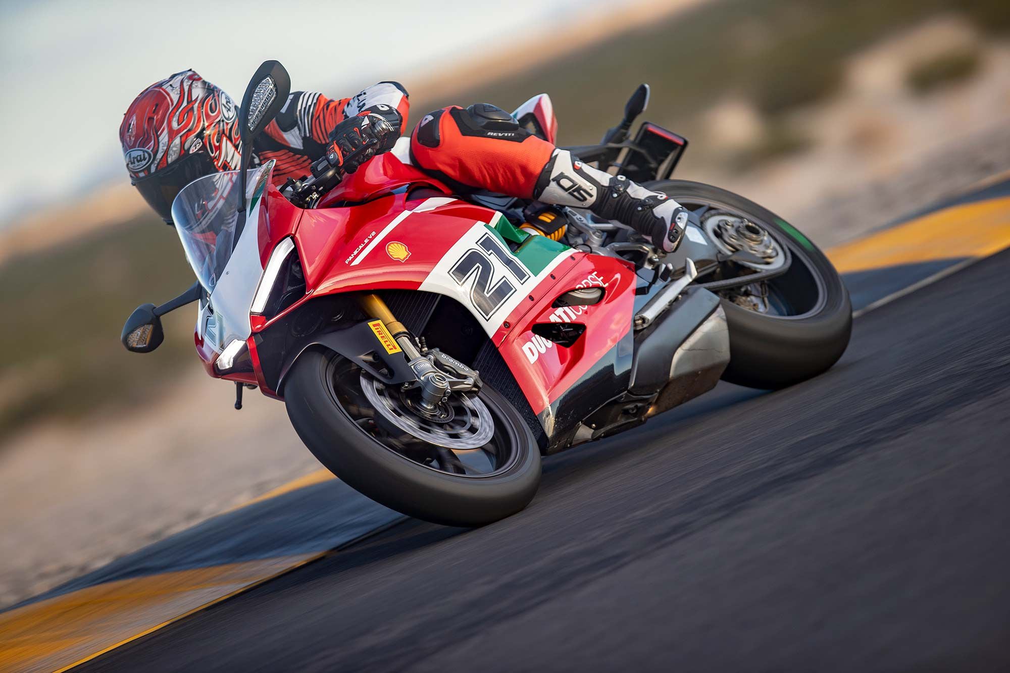 The Panigale V2 Bayliss is so tractable and refined it makes you feel like a hero on the racetrack, even—especially?—if you aren’t.
