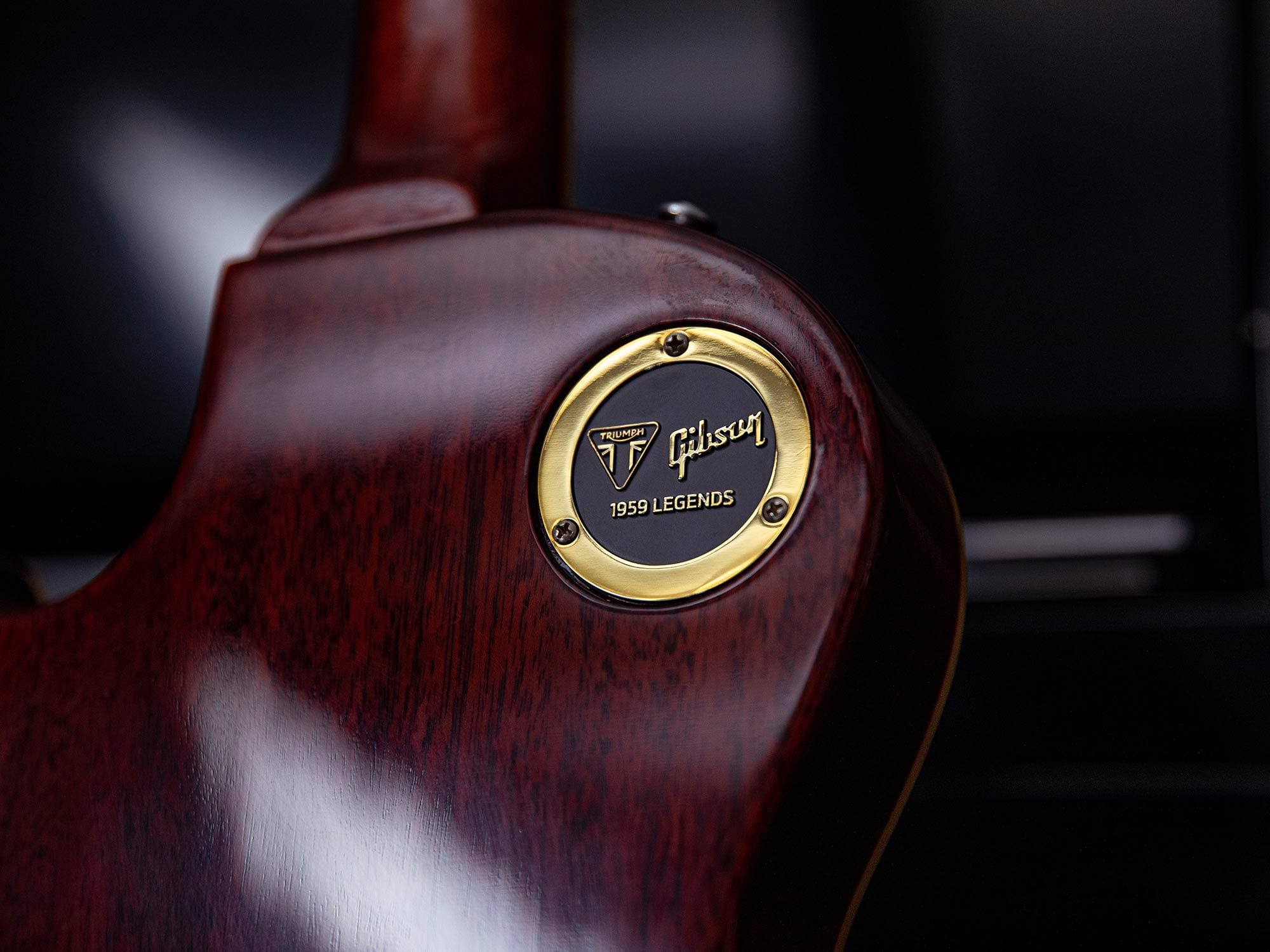 Custom badging further separates the back of this Les Paul apart from all the others.