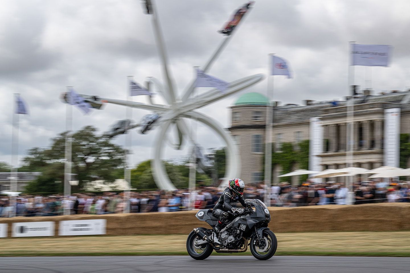 Niall Mackenzie heading up the hill at Goodwood.